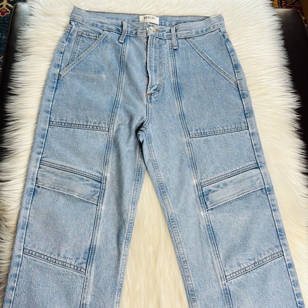 Agolde Light Blue Cooper Cargo Jeans - Picture 6 of 10